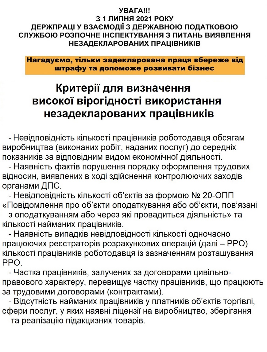 Кого перевірятиме Держпраці та ДПС