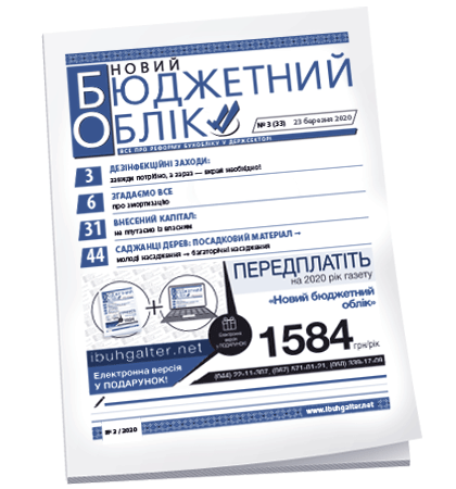 Новий бюджетний облік