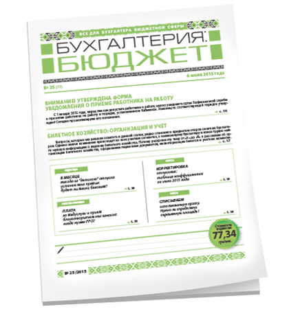 Бухгалтерия: бюджет