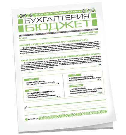 Бухгалтерия: бюджет