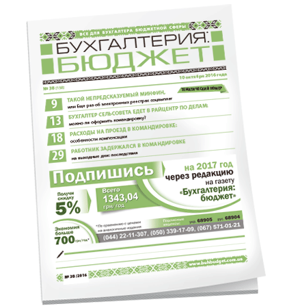 Бухгалтерия: бюджет