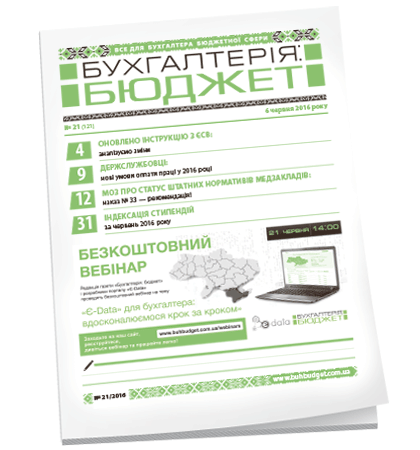 Бухгалтерія: бюджет