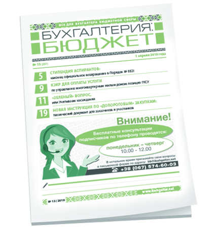 Бухгалтерия: бюджет