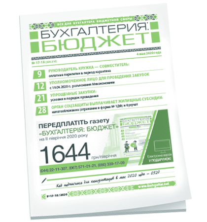 Бухгалтерия: бюджет