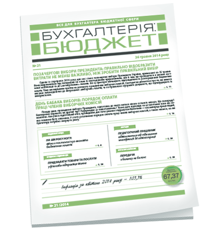 Бухгалтерія: бюджет