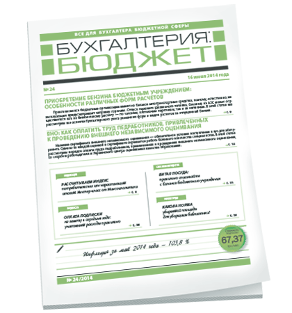 Бухгалтерия: бюджет