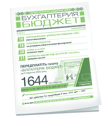 Бухгалтерия: бюджет