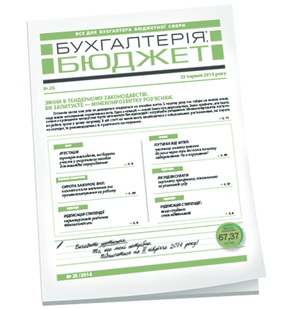 Бухгалтерія: бюджет