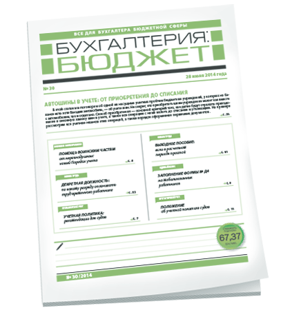 Бухгалтерия: бюджет