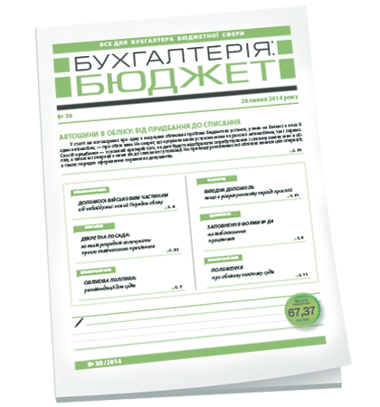 Бухгалтерія: бюджет