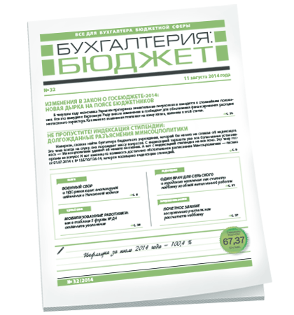 Бухгалтерия: бюджет