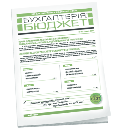 Бухгалтерія: бюджет