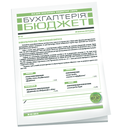 Бухгалтерія: бюджет