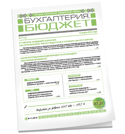 Бухгалтерия: бюджет