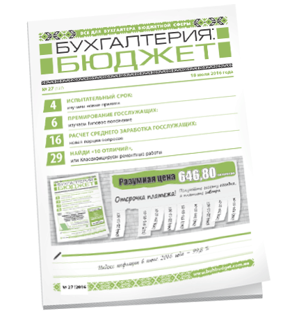 Бухгалтерия: бюджет