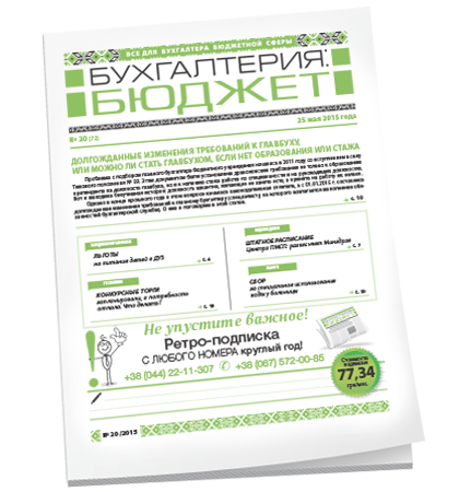 Бухгалтерия: бюджет