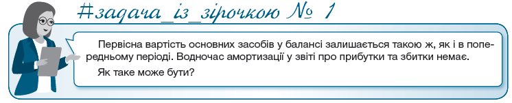  #задача_iз_зiрочкою № 1  Первісна вартість основних засобів у балансі залишається такою ж, як і в попередньому періоді. Водночас амортизації у звіті про прибутки та збитки немає.  Як таке може бути?