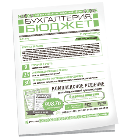 Бухгалтерия: бюджет