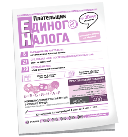 Плательщик единого налога