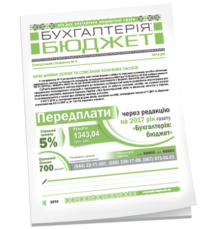 Бухгалтерия: бюджет