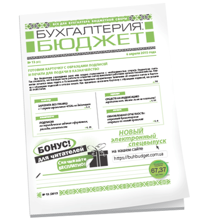 Бухгалтерия: бюджет