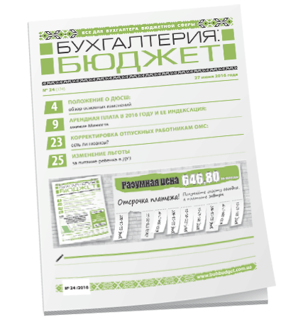 Бухгалтерия: бюджет